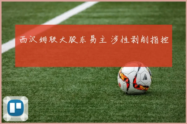 西汉姆联大股东易主 涉性剥削指控